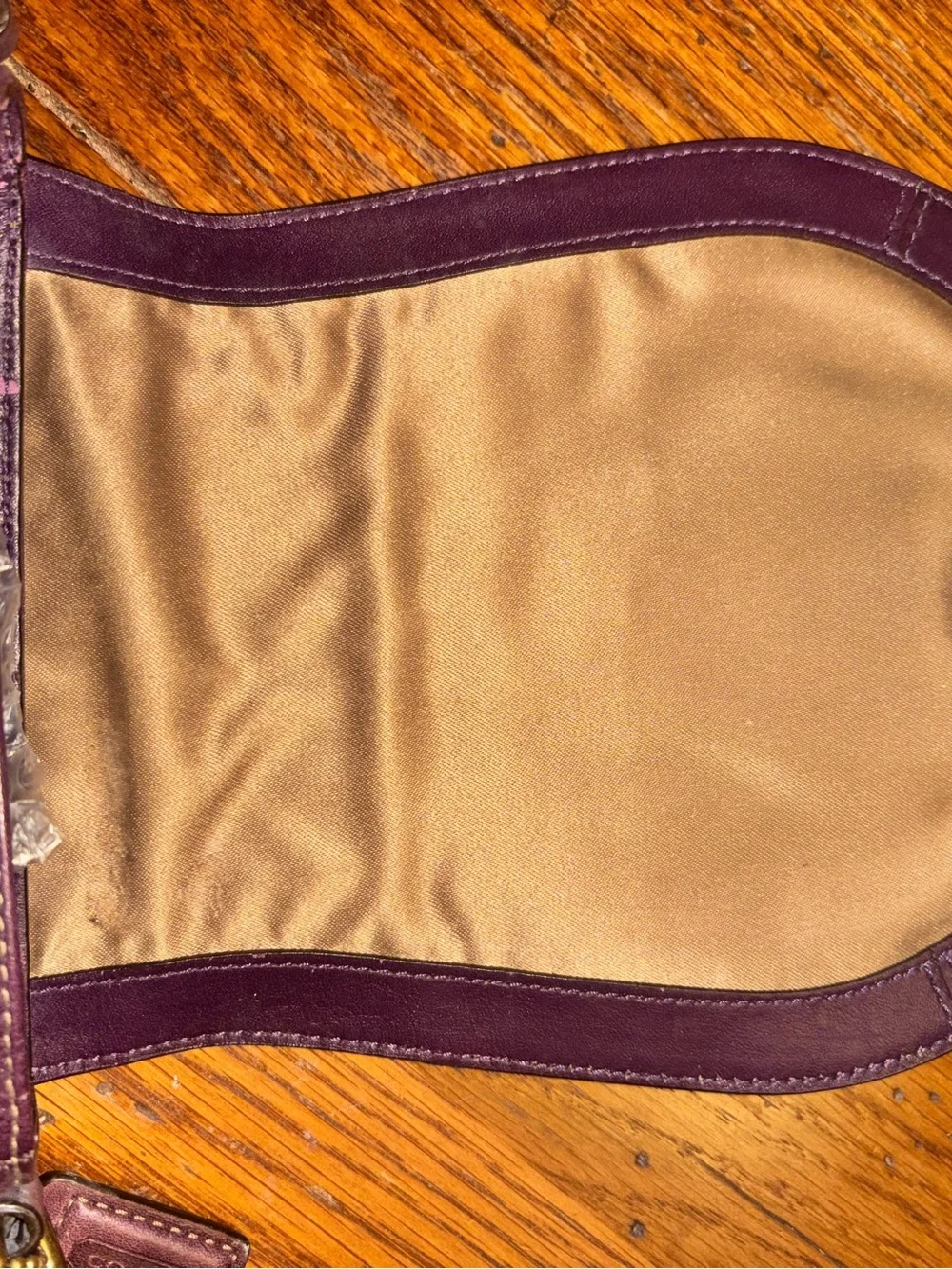 Coach Vintage Legacy Garcia Mini Burgundy Leather Crossbody Bag COA